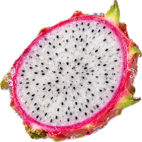 Potongan Buah Naga Putih